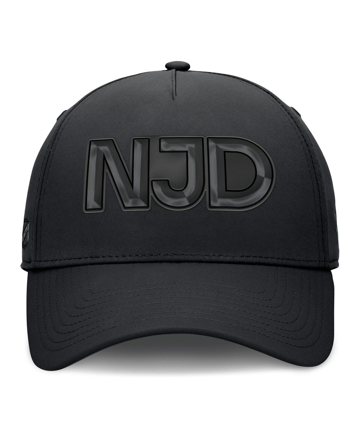 Fanatics Men's Black New Jersey Devils Authentic Pro Road Team Code Flex Hat In Black