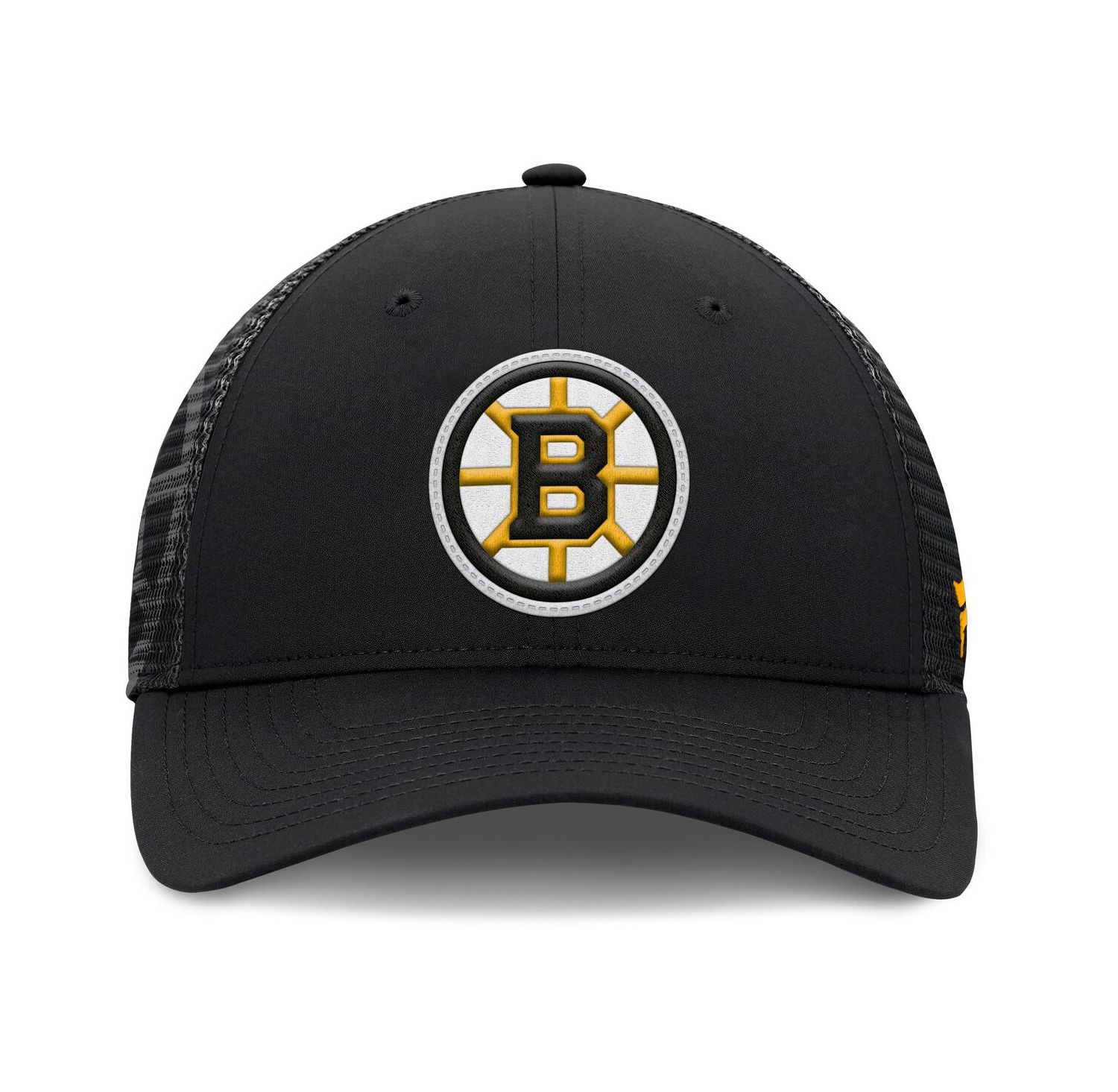 Men's Black Boston Bruins Authentic Pro Home Ice Trucker Adjustable Hat