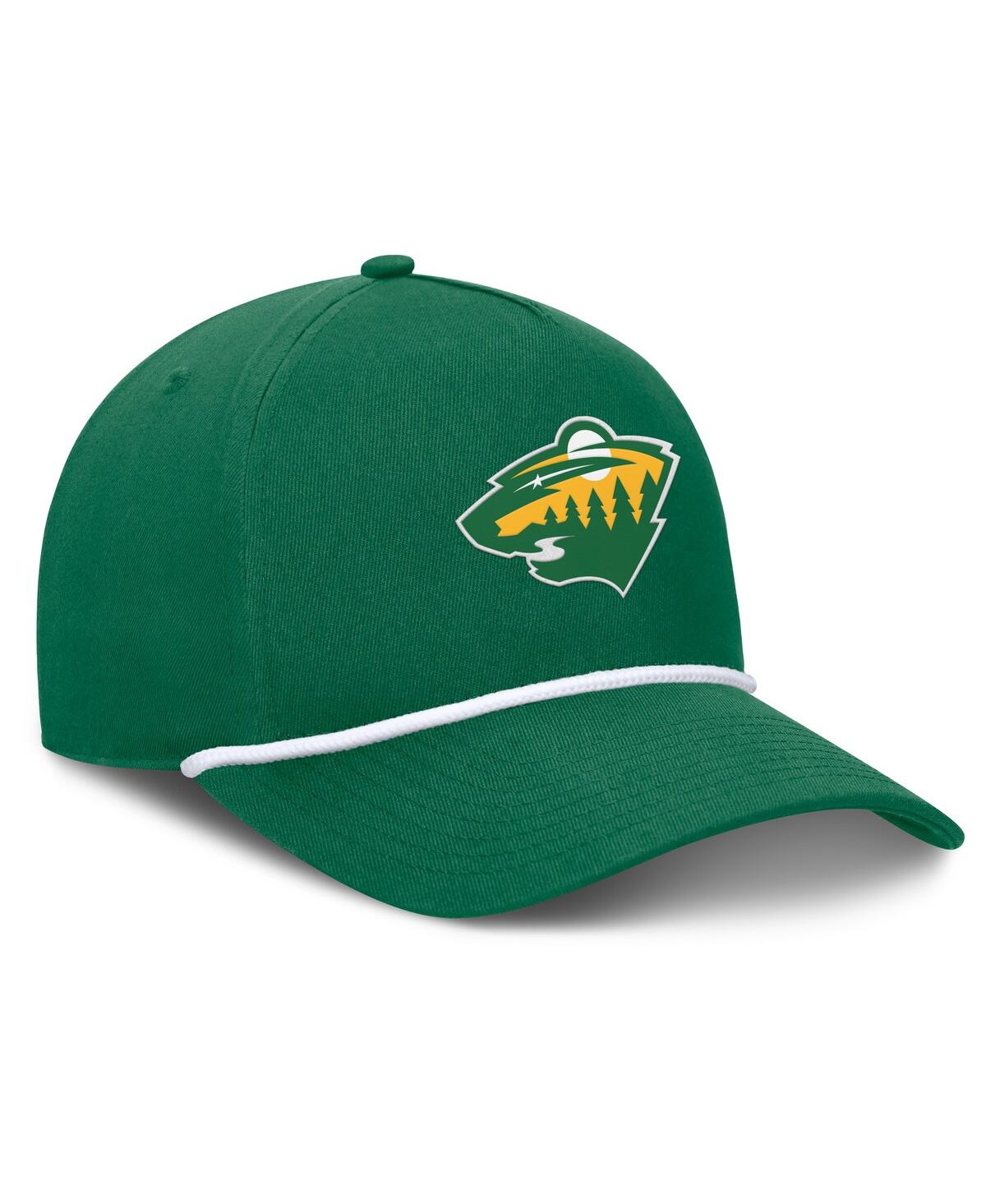 Fanatics Men's Kelly Green Minnesota Wild Alternate Authentic Pro A-frame Adjustable Hat In Green