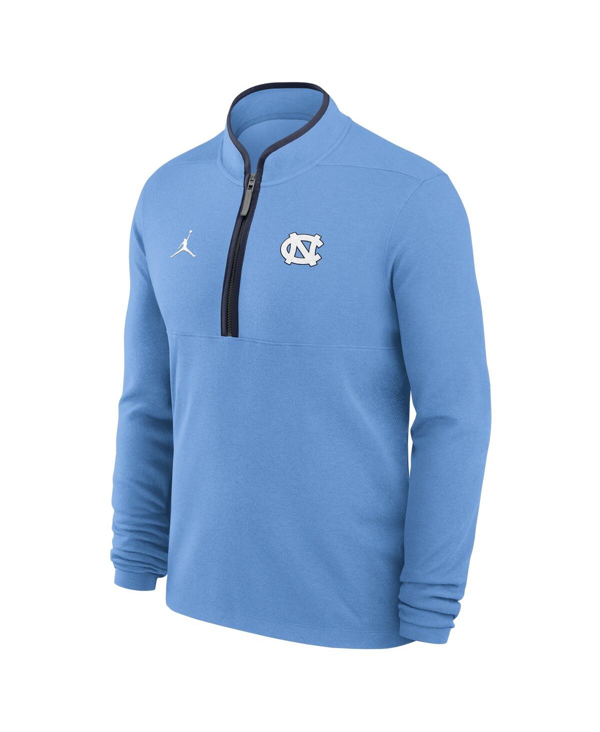 Jordan Men's Carolina Blue North Carolina Tar Heels Courtside Victory Dri-fit Half-zip Pullover Sweatshirt In Blue