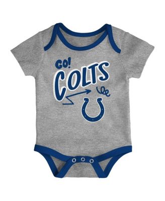 Baby Boys and Girls 3-Piece Indianapolis Colts All Day Play Bodysuit Set