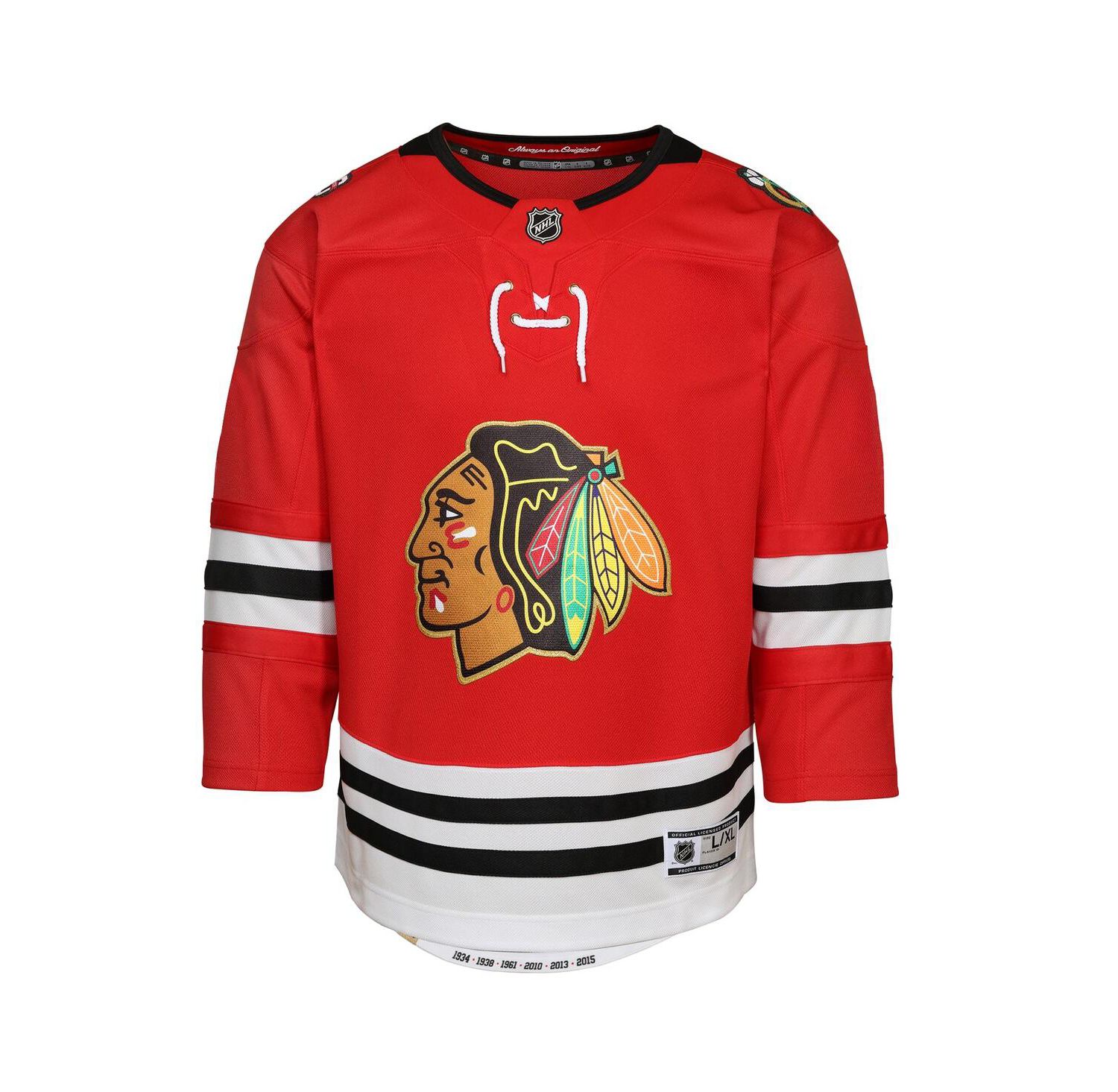 Big Boys and Girls Red Chicago Blackhawks Centennial Premier Jersey