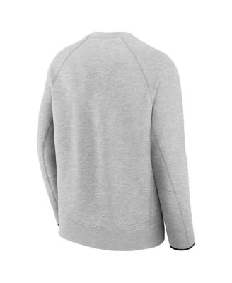 Men's Heather Gray Denver Broncos Tech Fleece Raglan Sweatshirt