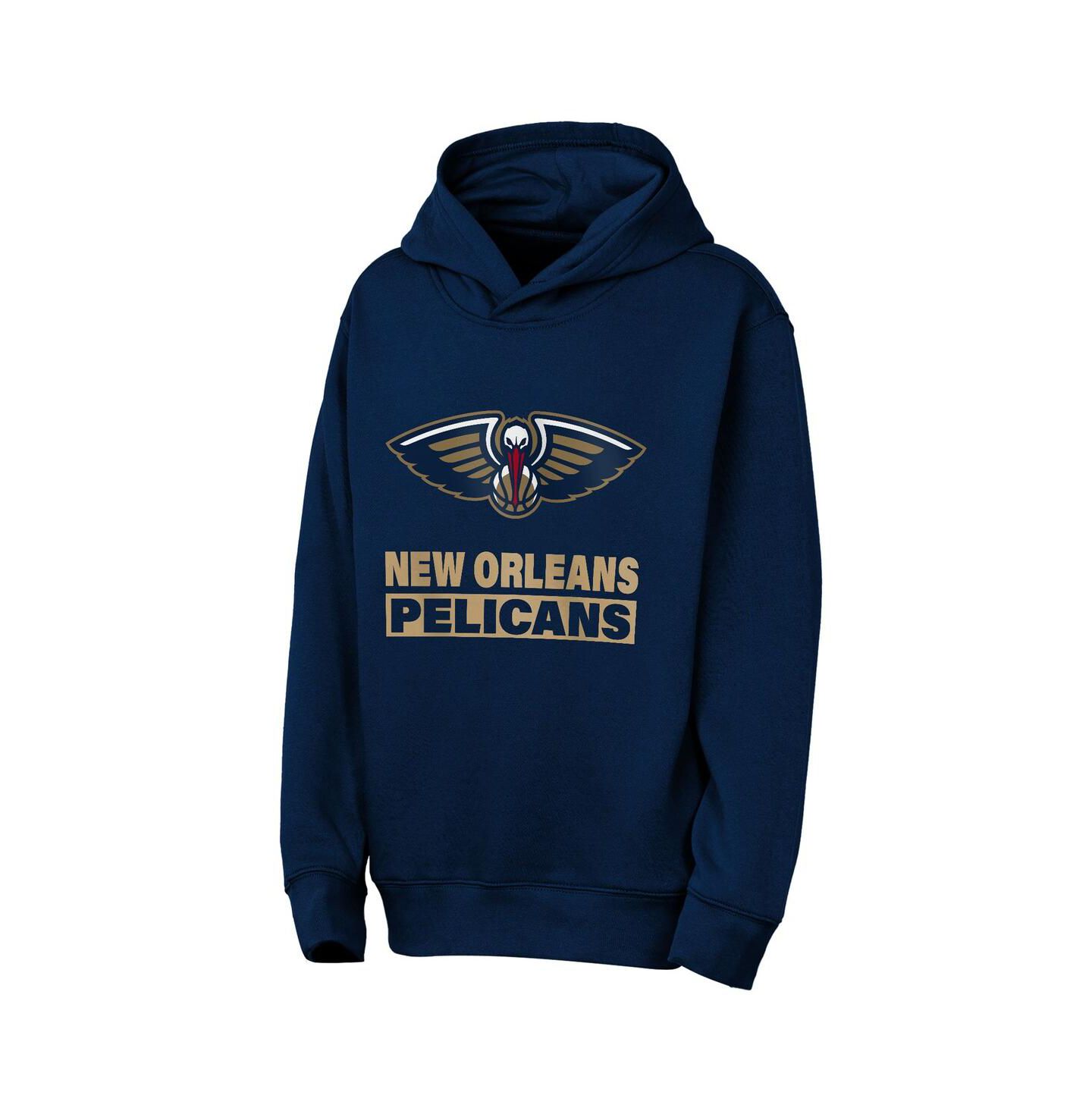 Детское худи Outerstuff Navy New Orleans Pelicans Back to the Basics — фото 2