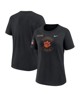 Nike - Women's Black Clemson Tigers 2025 Military Appreciation Dri-FIT T-Shirt