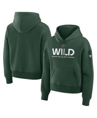 Fanatics - Women's Green Minnesota Wild Authentic Pro Primary Pullover Hoodie