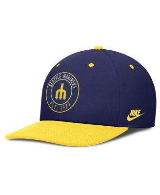 Nike - Men's Navy/Gold Seattle Mariners Cooperstown Collection Pro Dri-FIT Snapback Hat