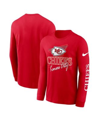 Nike - Men's Red Kansas City Chiefs Rewind Long Sleeve T-Shirt