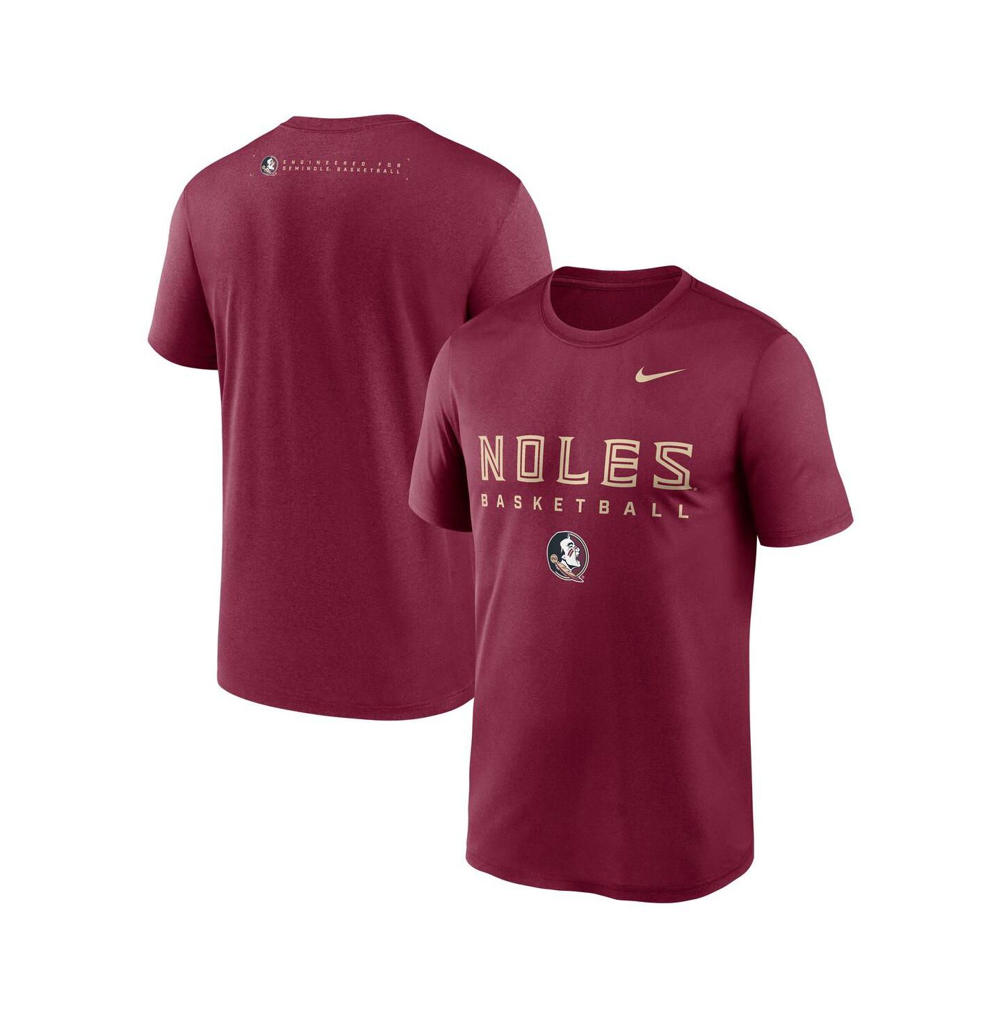 Мужская футболка Nike Garnet Florida State Seminoles 2025 Courtside Basketball Legend Dri-FIT — фото 1