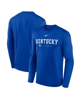 Nike - Men's Royal Kentucky Wildcats 2025 Courtside Basketball Shootaround Legend Dri-FIT Long Sleeve T-Shirt