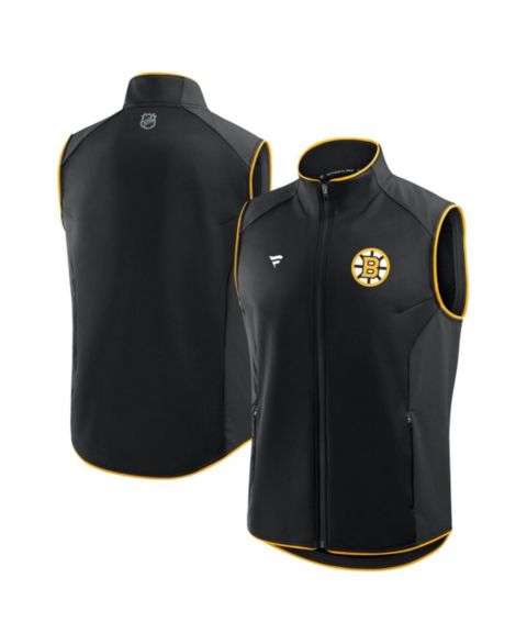 Мужской жилет Fanatics Black Boston Bruins Authentic Pro Rink Full-Zip Vest