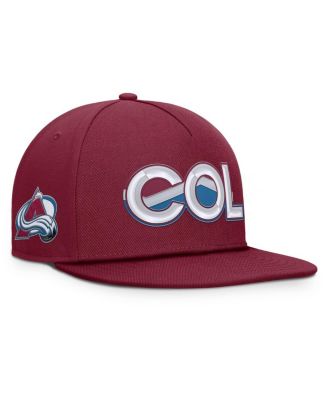 Fanatics - Men's Burgundy Colorado Avalanche Authentic Pro Rink Team Code Snapback Hat