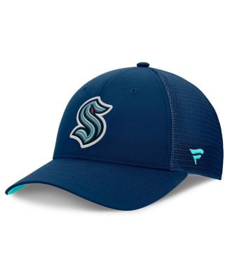 Fanatics - Men's Deep Sea Blue Seattle Kraken Authentic Pro Home Ice Trucker Adjustable Hat