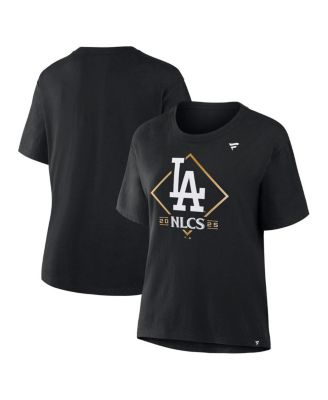 Fanatics - Women's Black Los Angeles Dodgers 2025 National League Division Series Champions Locker Room T-Shirt