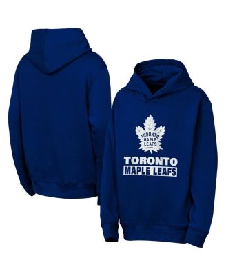 Outerstuff - Big Boys and Girls Blue Toronto Maple Leaf's Back to Basics Hoodie