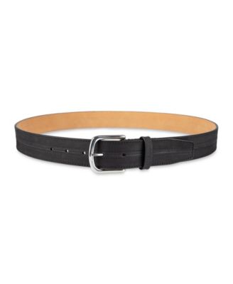 Men's Seam-Stitched Leather Dress Belt