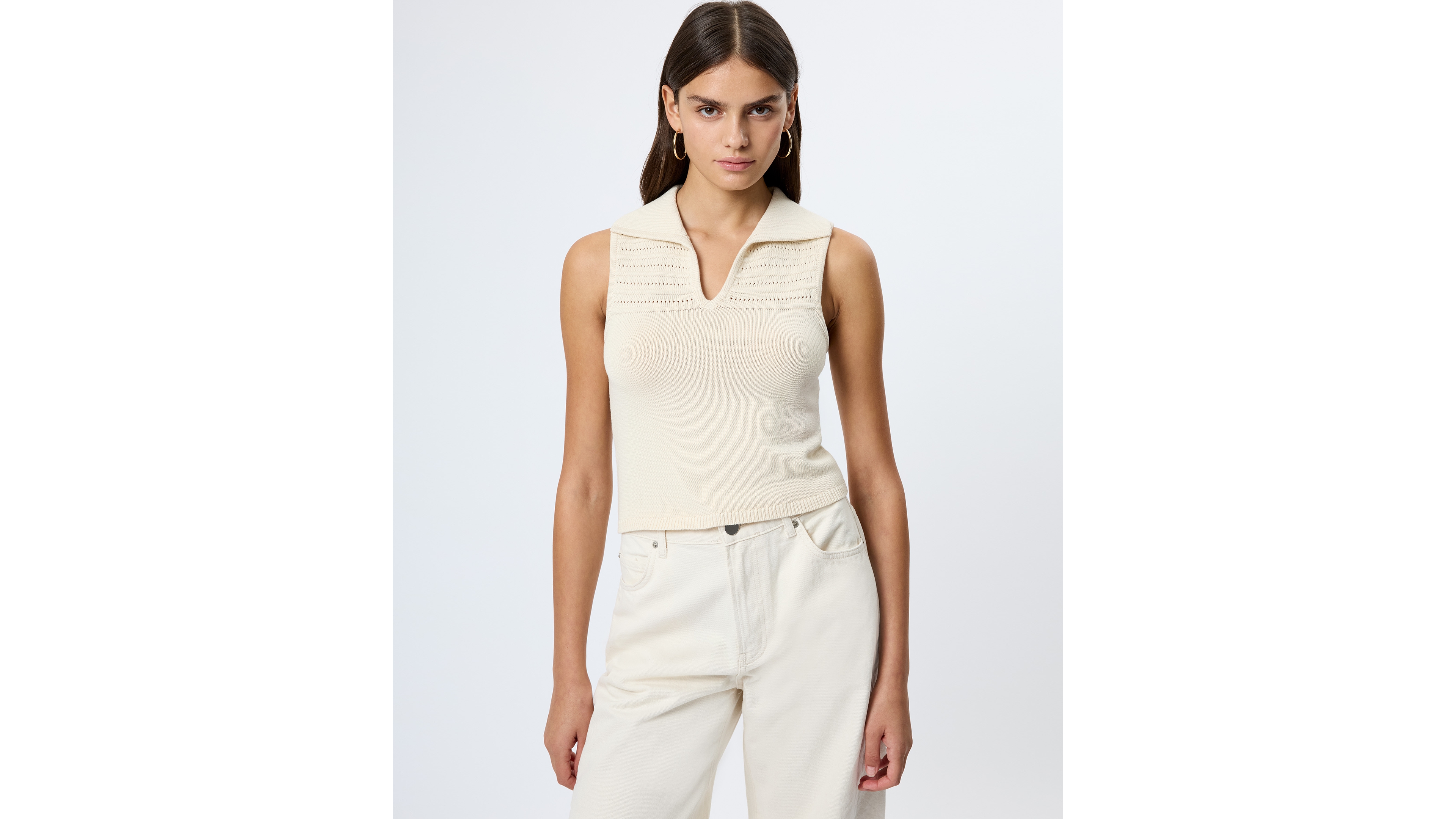 French Connection Women's Nellis Open Stripe Sweater Top