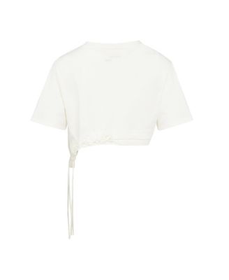 Women's Free Heaven Cotton Crop String T-Shirt