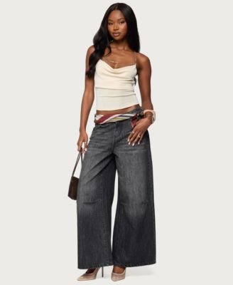 Women's Khloey Chain Cowl Neck Top