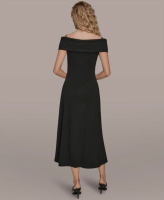 Women's Criss-Cross Off-Shoulder Dress