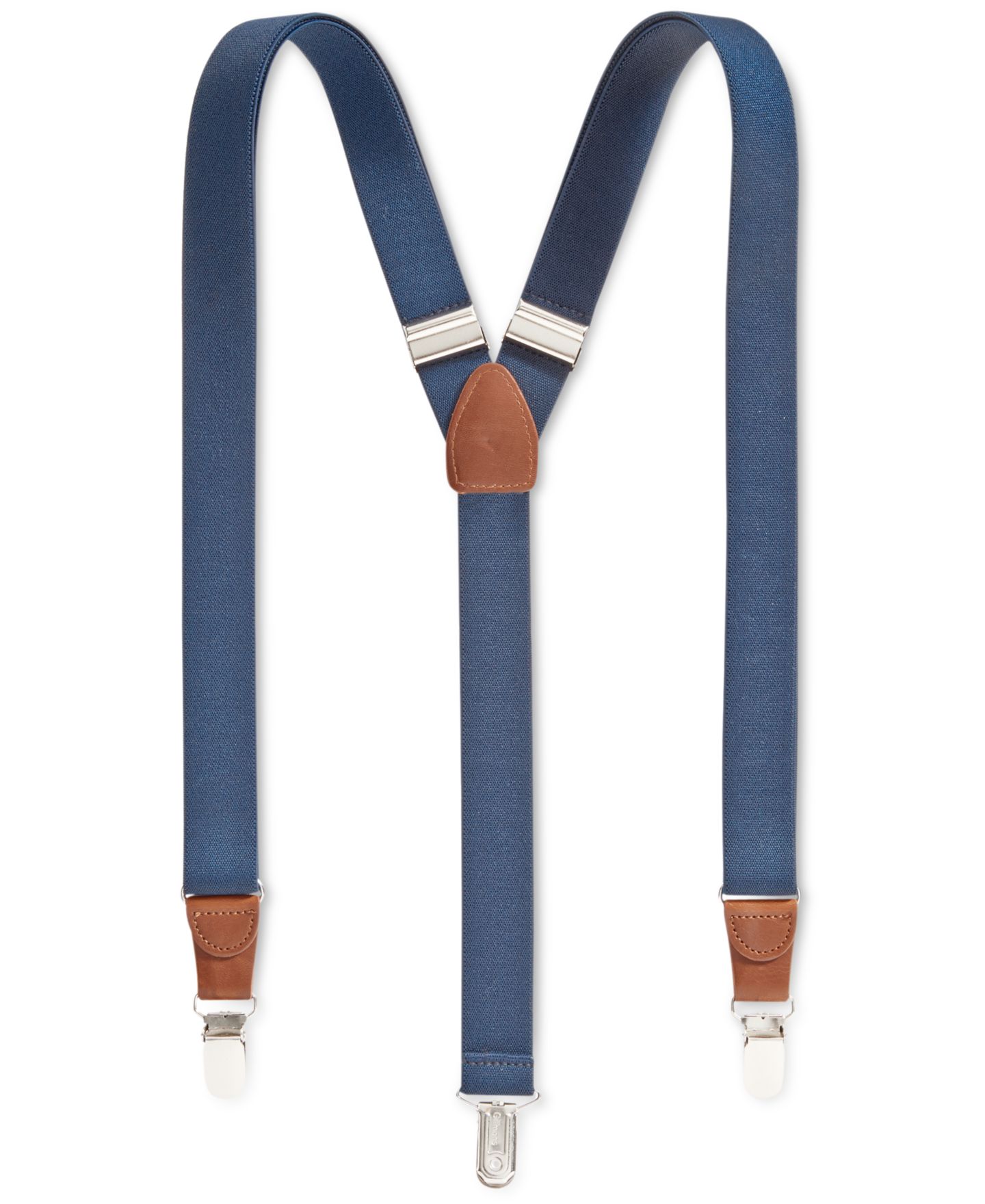 Мужские подтяжки Club Room Solid Suspenders, Created for Macy's", цвет: Тёмно-синий — фото 1
