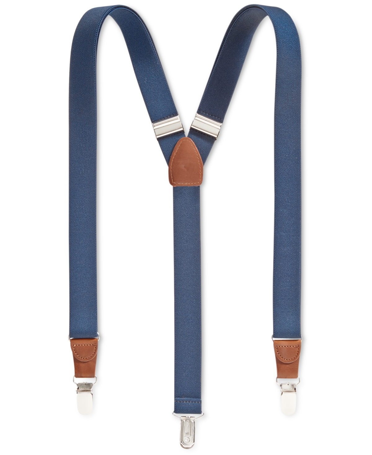 Men's Solid Suspenders, Created for Macy's" - Navy
