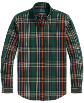 Men's Classic-Fit Plaid Oxford Shirt