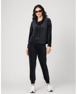 Women's Velour Cowlneck Jogger Set