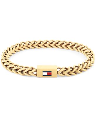 Tommy Hilfiger - Men's Gold-Plated Stainless Steel Braided Bracelet