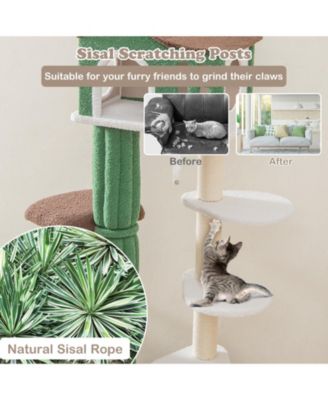 Multi-level Cat Tree with Condo andand Anti-tipping Device