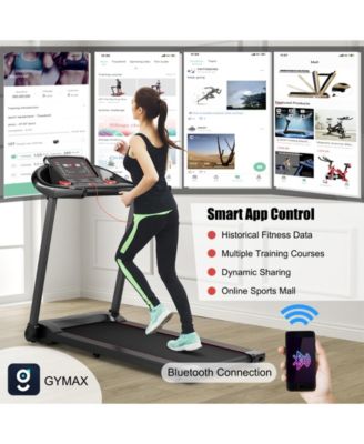 2.25HP Electric Running Machine Treadmill with Speaker and APP Control-Red