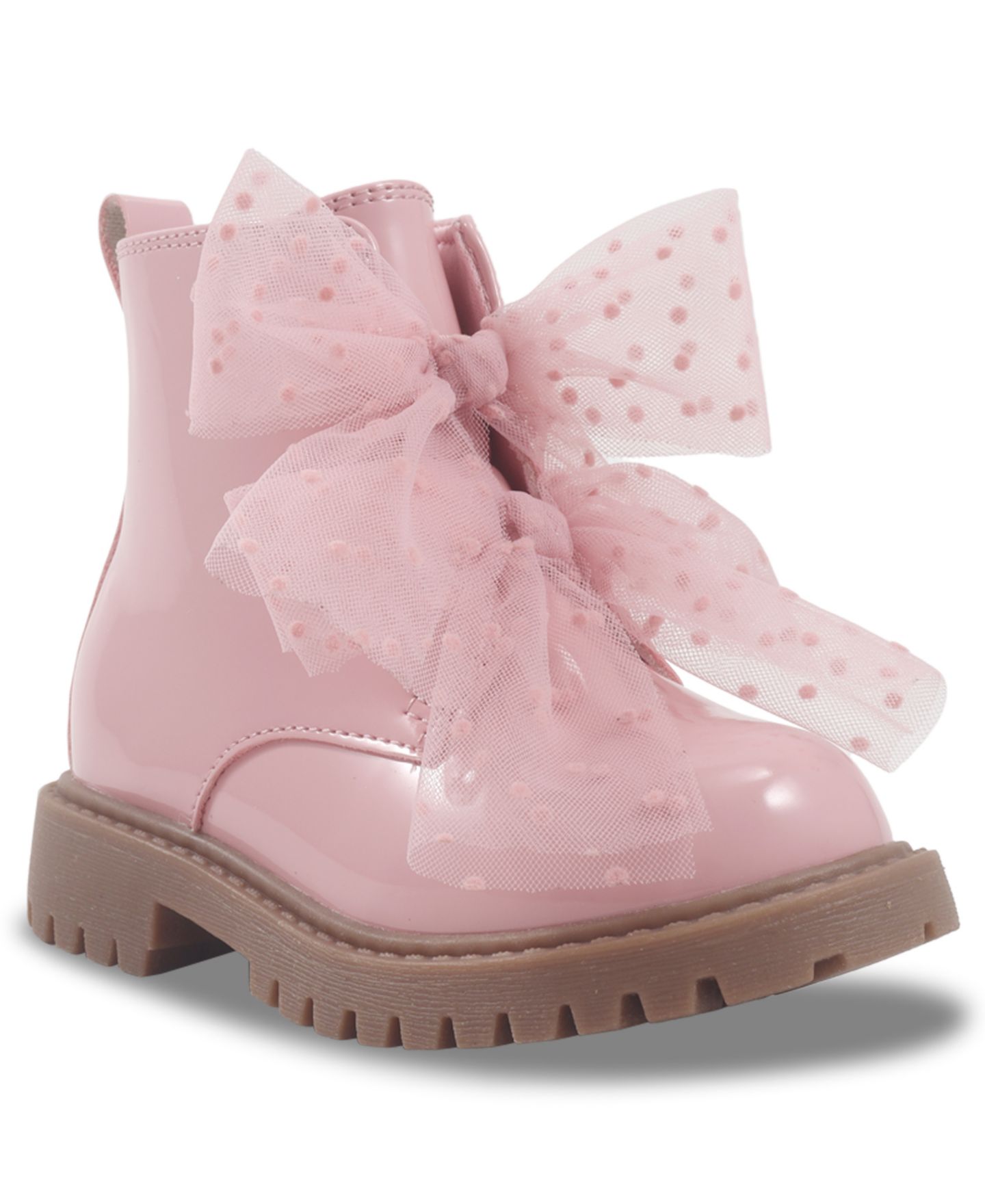 Ботинки Jessica Simpson Daria Double Bow Boots для девочек, цвет: Пудровый — фото 1