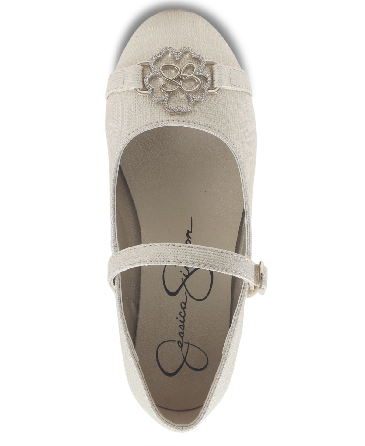 Jessica Simpson Little and Big Girls' Amy Ivie Buckle Strap Dress Shoe