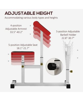 Preacher Curl Bench, Adjustable Preacher Bench for Home Gym,