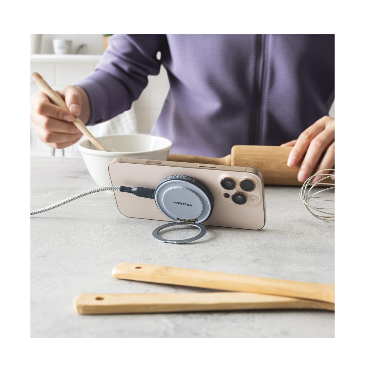 Ventev 15W Qi2 Magnetic Wireless Ultrafast 360 Rotating Charging Stand