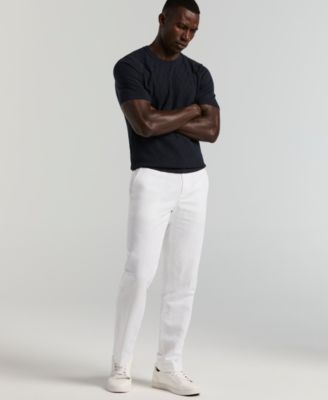 Perry Ellis Men's Portfolio Modern-Fit Linen/Cotton Solid Dress Pants