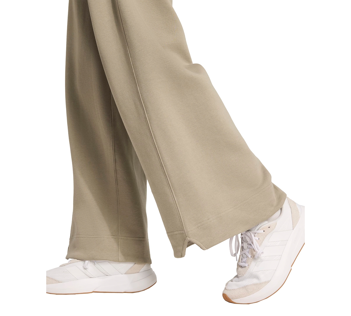 Adidas Originals Adidas Women's All Szn Fleece Loose Wide-leg Pants In Brown