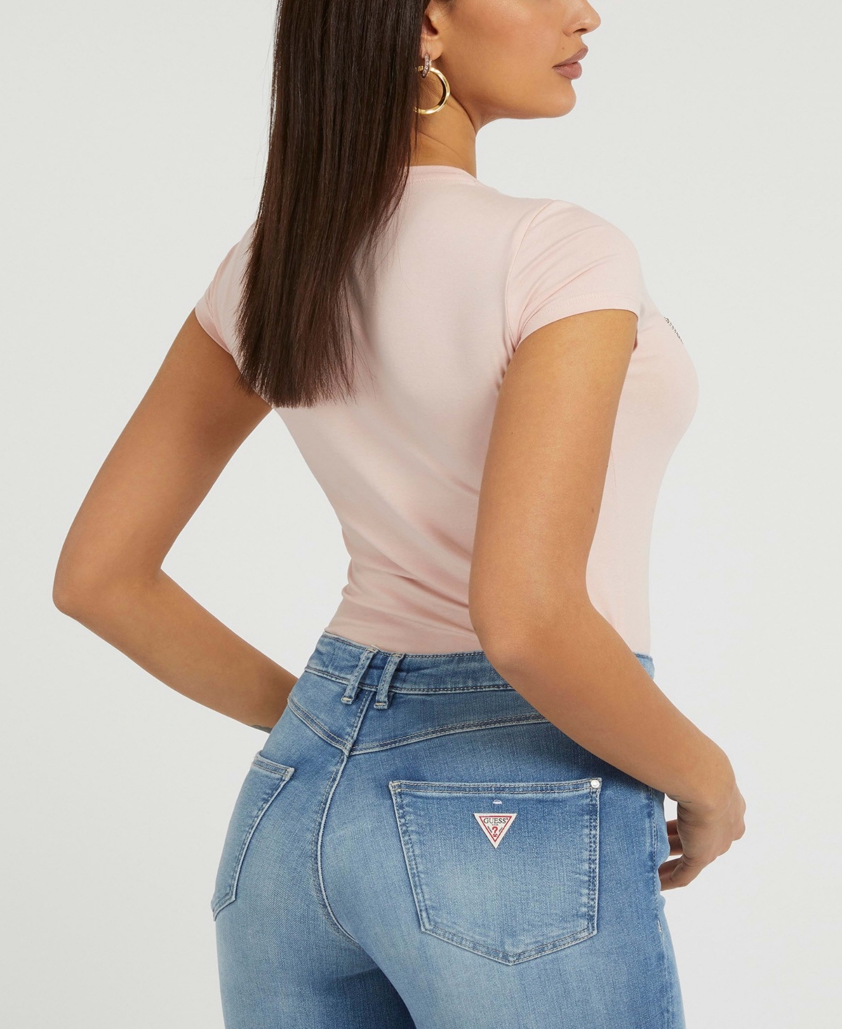 Guess Women's Embellished Logo T-Shirt