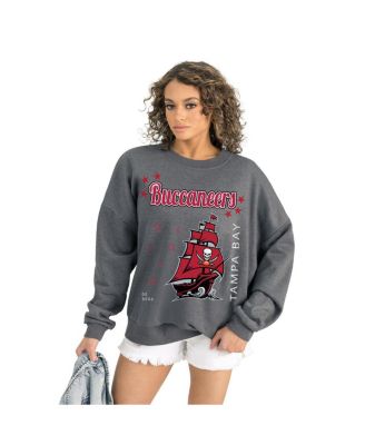 Gameday Couture - Women's Gray Tampa Bay Buccaneers Ready to Rumble Premium Fleece Pullover Sweatshirt