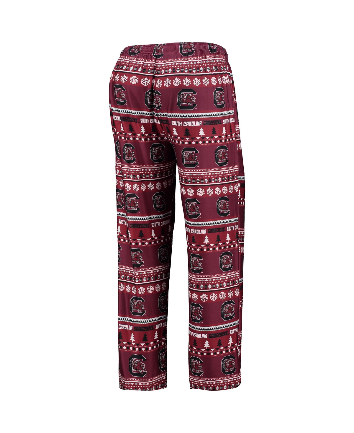 Concepts Sport Men's 2-piece Garnet South Carolina Gamecocks Ugly Sweater Long Sleeve Top And Pants Sleep Set In Burgundy