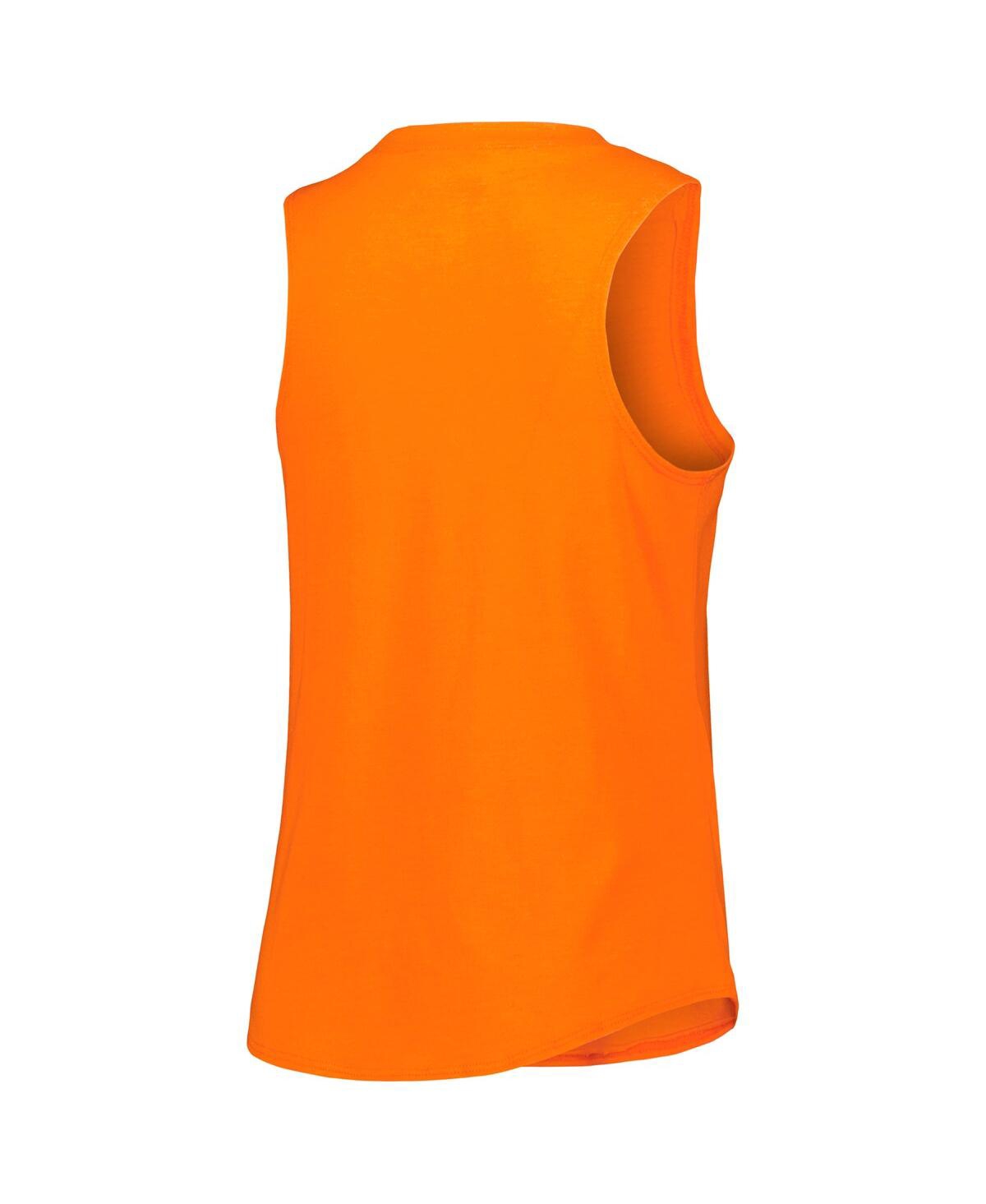 Concepts Sport Women's 2-Piece Heather Orange/Black Philadelphia Flyers Meter Muscle Tank Top and Pants Sleep Set