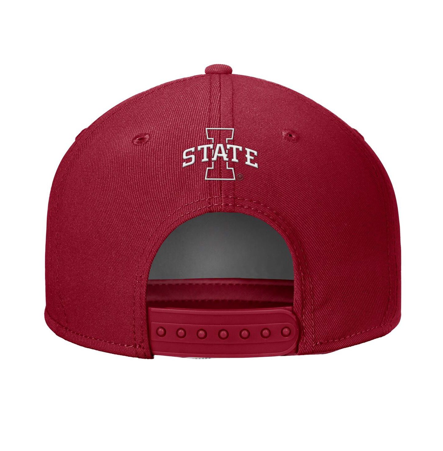 Мужская кепка Nike Cardinal Iowa State Cyclones Rise Adjustable Hat — фото 2