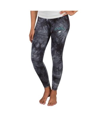 Concepts Sport - Women's Black Philadelphia Eagles Burst Tie Dye Leggings