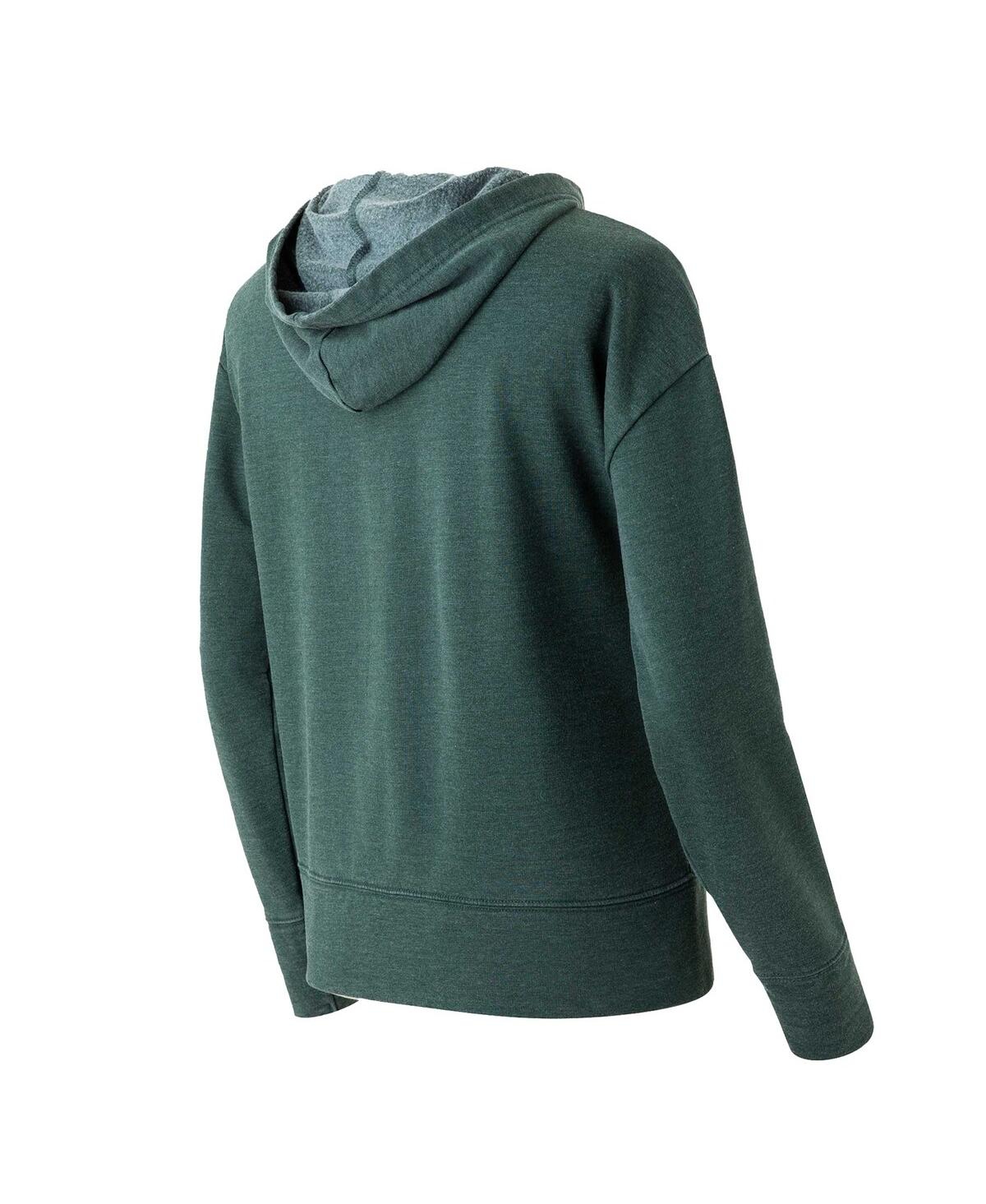 Concepts Sport Women's Green Miami Hurricanes Volley Long Sleeve Hoodie Top In Multi