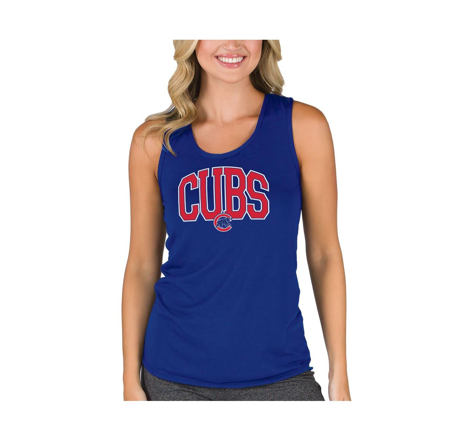 Women's Royal Chicago Cubs Marathon Racerback Tank Top