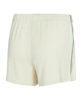 Women's 2-Piece Cream Boston Celtics Kaki Hacci Knit Long Sleeve Top and Shorts Set