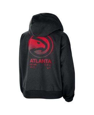 Women's Black Atlanta Hawks Courtside Standard Issue Performance Pullover Hoodie