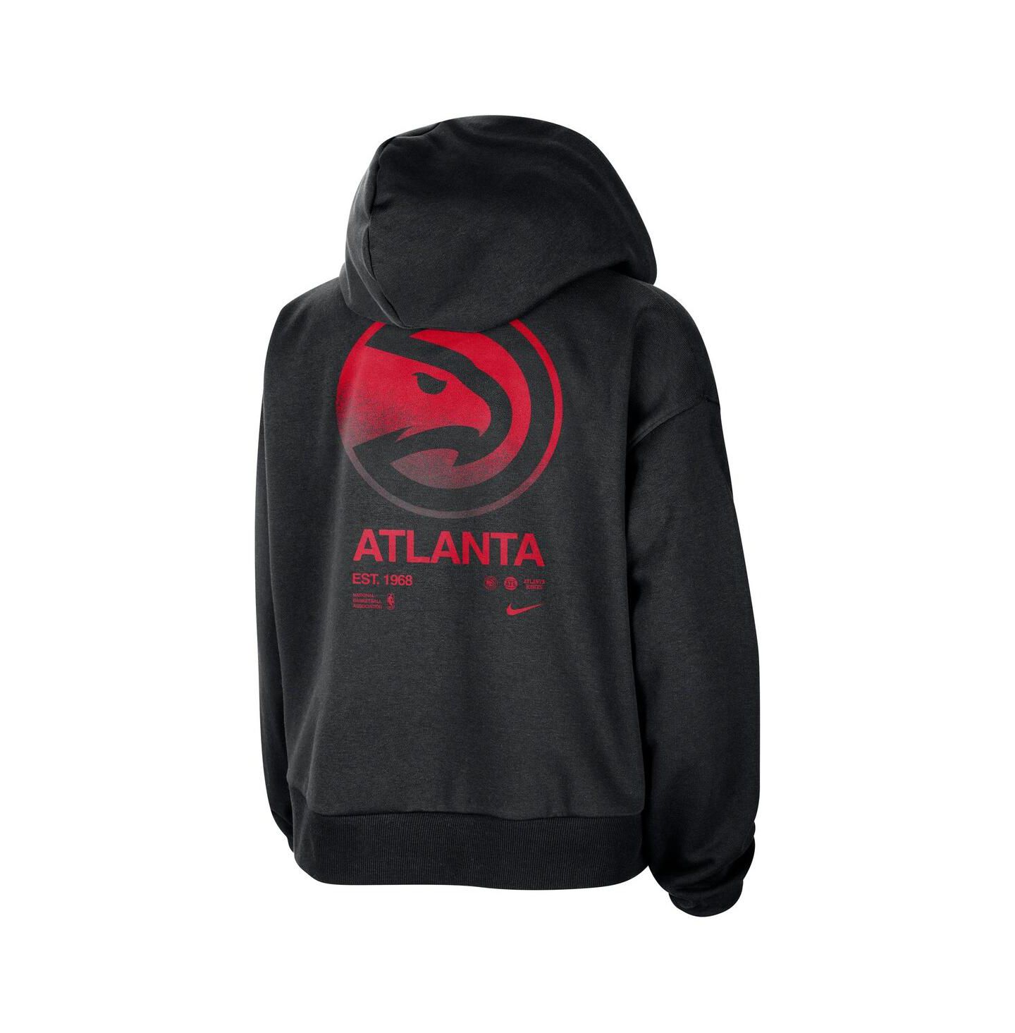 Женское худи Nike Black Atlanta Hawks Courtside Standard Issue Performance Pullover — фото 3