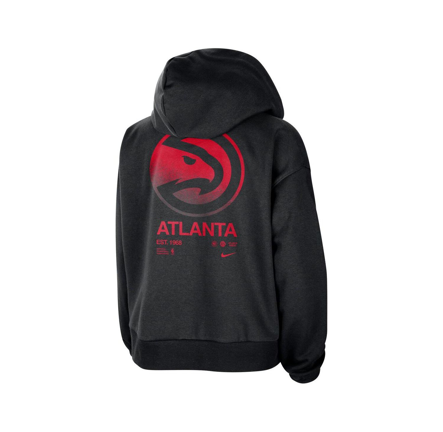 Women's Black Atlanta Hawks Courtside Standard Issue Performance Pullover Hoodie