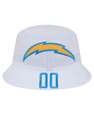 Men's White Los Angeles Chargers Helmet Bucket Hat